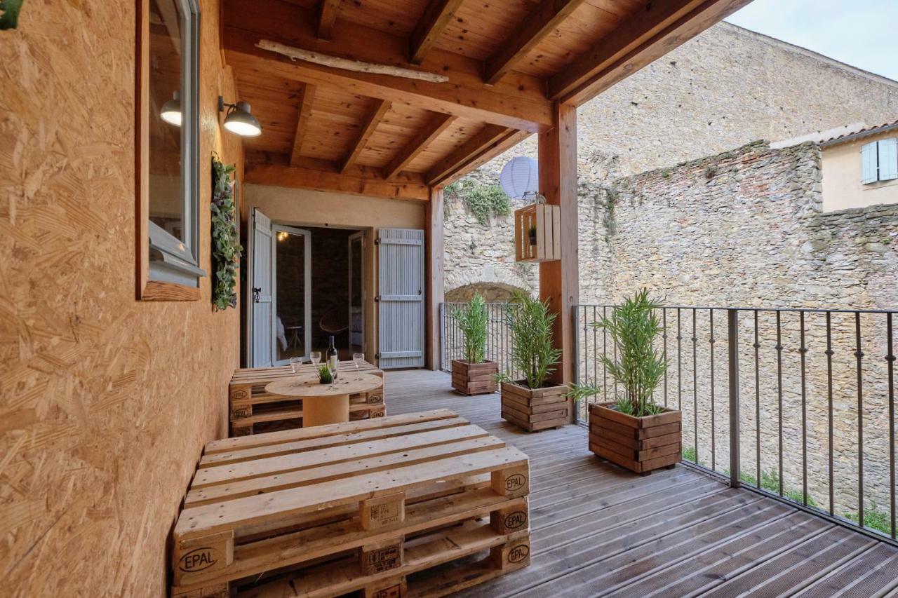 Melina - Appartement Dans Les Remparts De La Bastide Avec Parking Et Terrasse Carcassonne Eksteriør billede